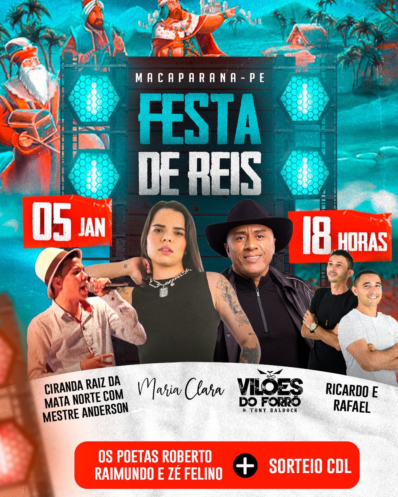 Festa de Reis 2023 tem programação oficializada em Carpina