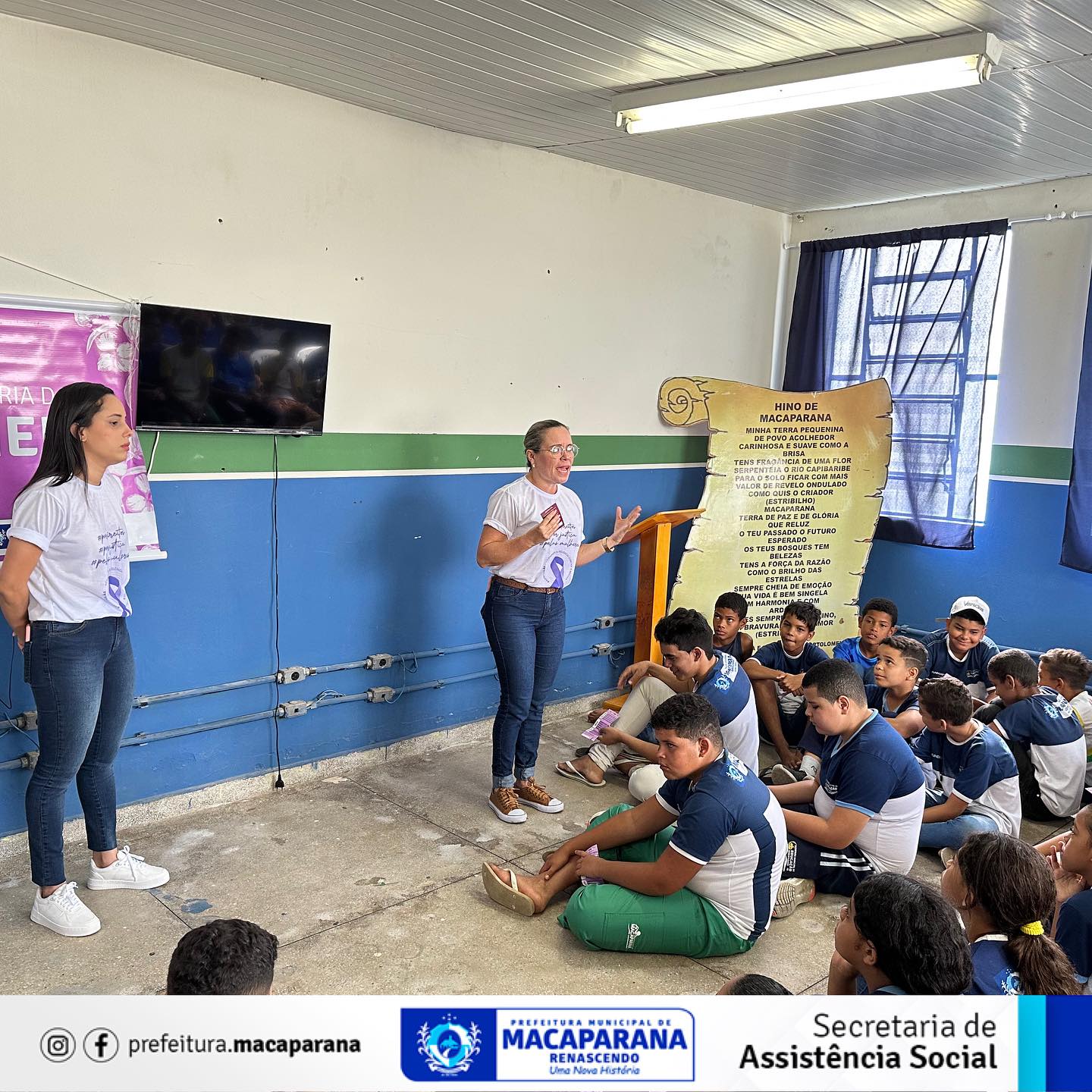 Projeto Maria da Penha nas Escolas/Agosto Lilás, mês de enfrentamento à  violência contra a mulher - Prefeitura de Teresópolis