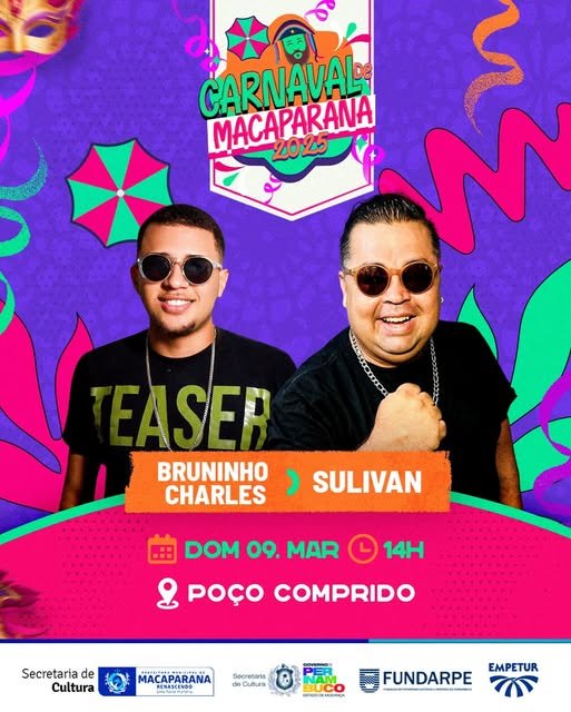 Poço Comprido se prepara para uma grande festa de encerramento do Carnaval! 🎶💃🎉