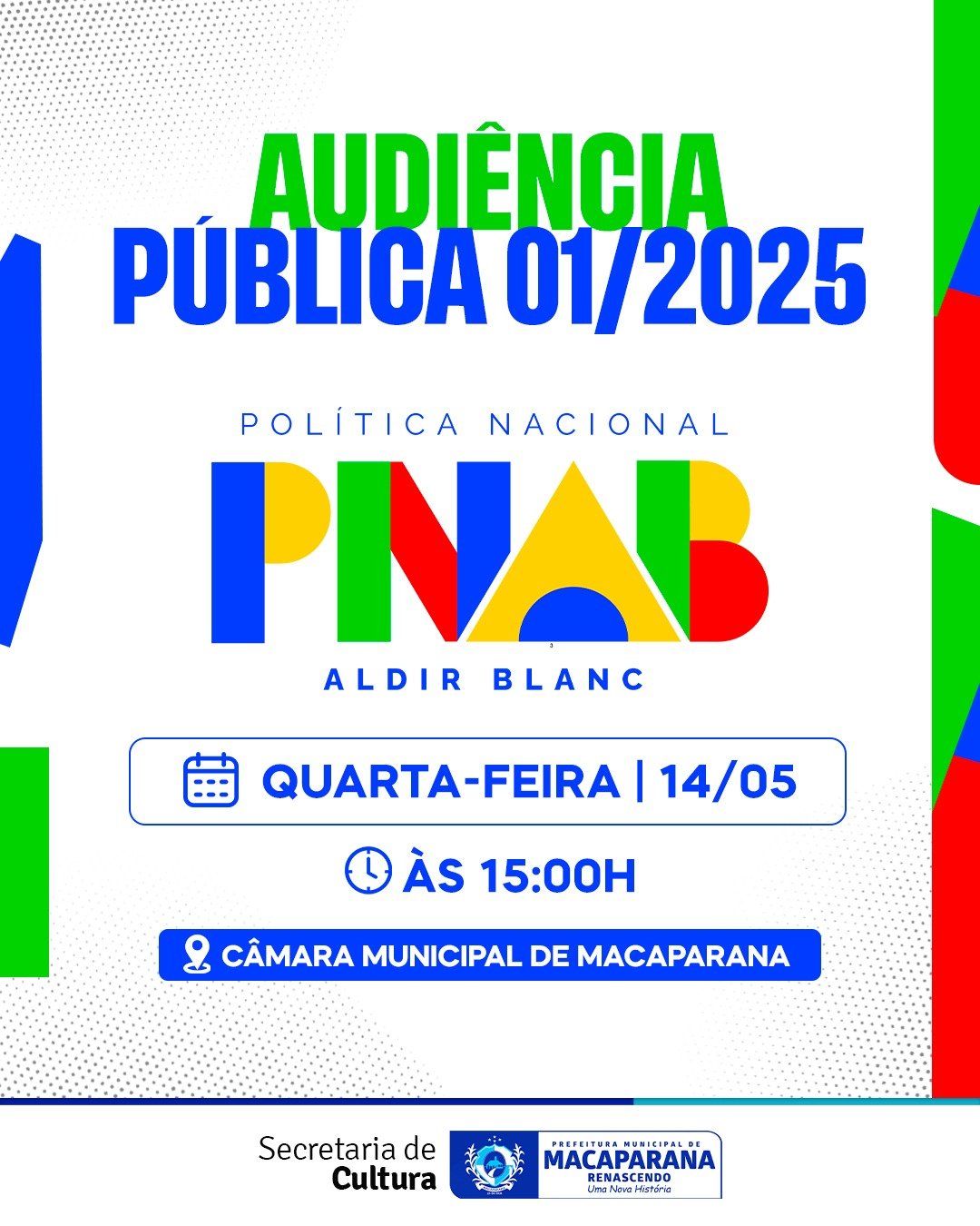 Audiência Pública 01/2025 – PNAB ALDIR BLANC