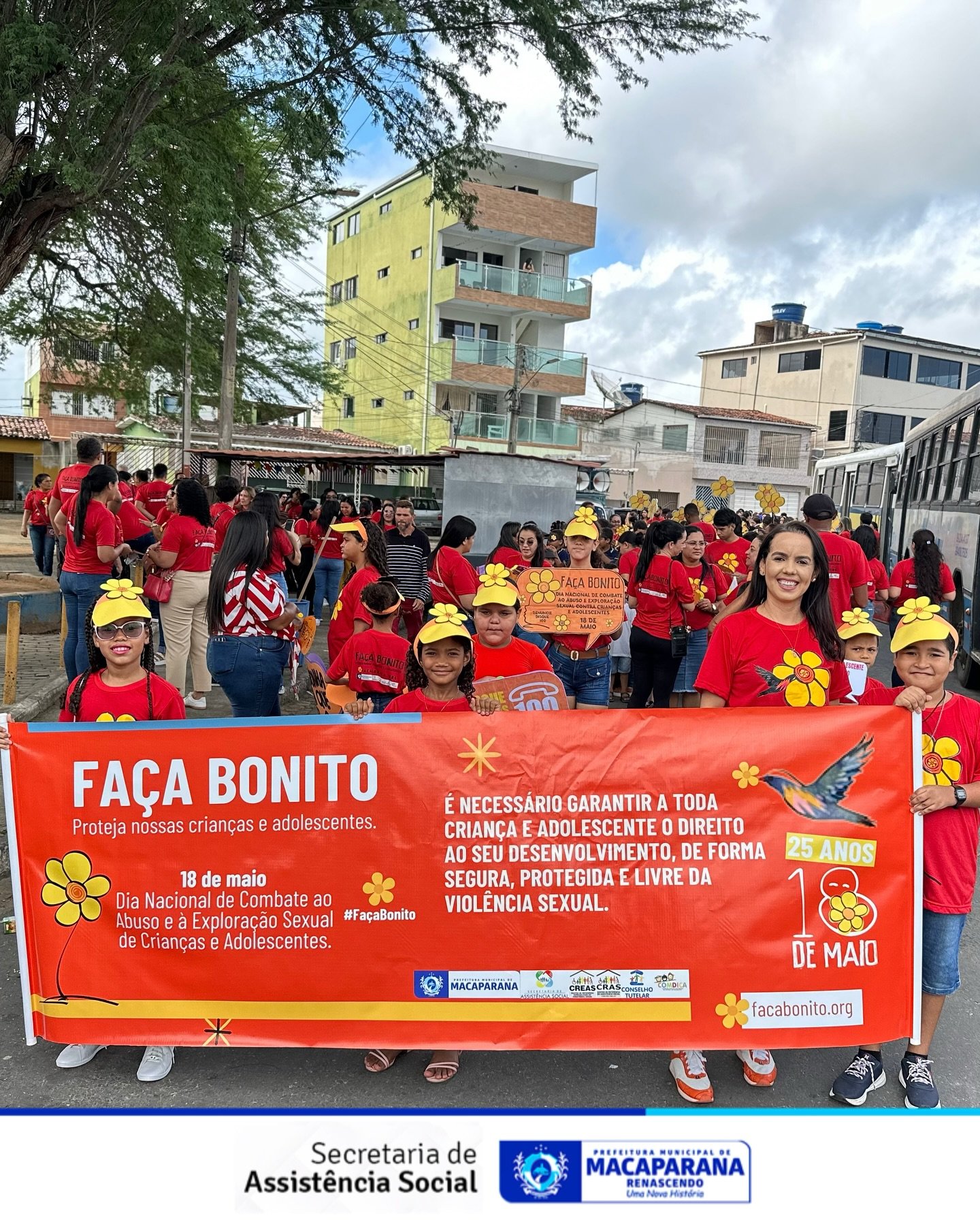 Caminhada marca o Dia Nacional de Combate ao Abuso Infantil