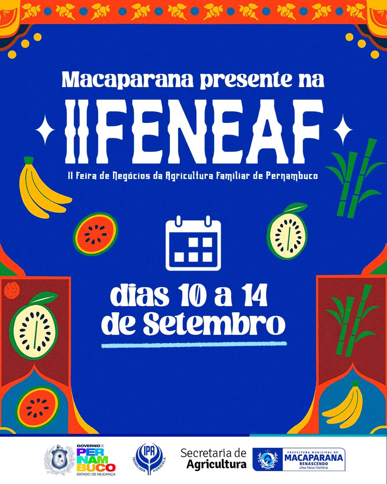 ✨ Macaparana estará presente na II FENEAF – Feira de Negócios do Agreste e da Mata Norte! ✨