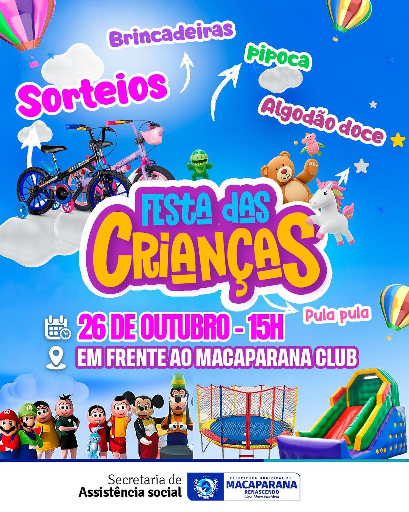 🎈 Festa das Crianças de Macaparana: Diversão, Alegria e Magia para Toda a Família!