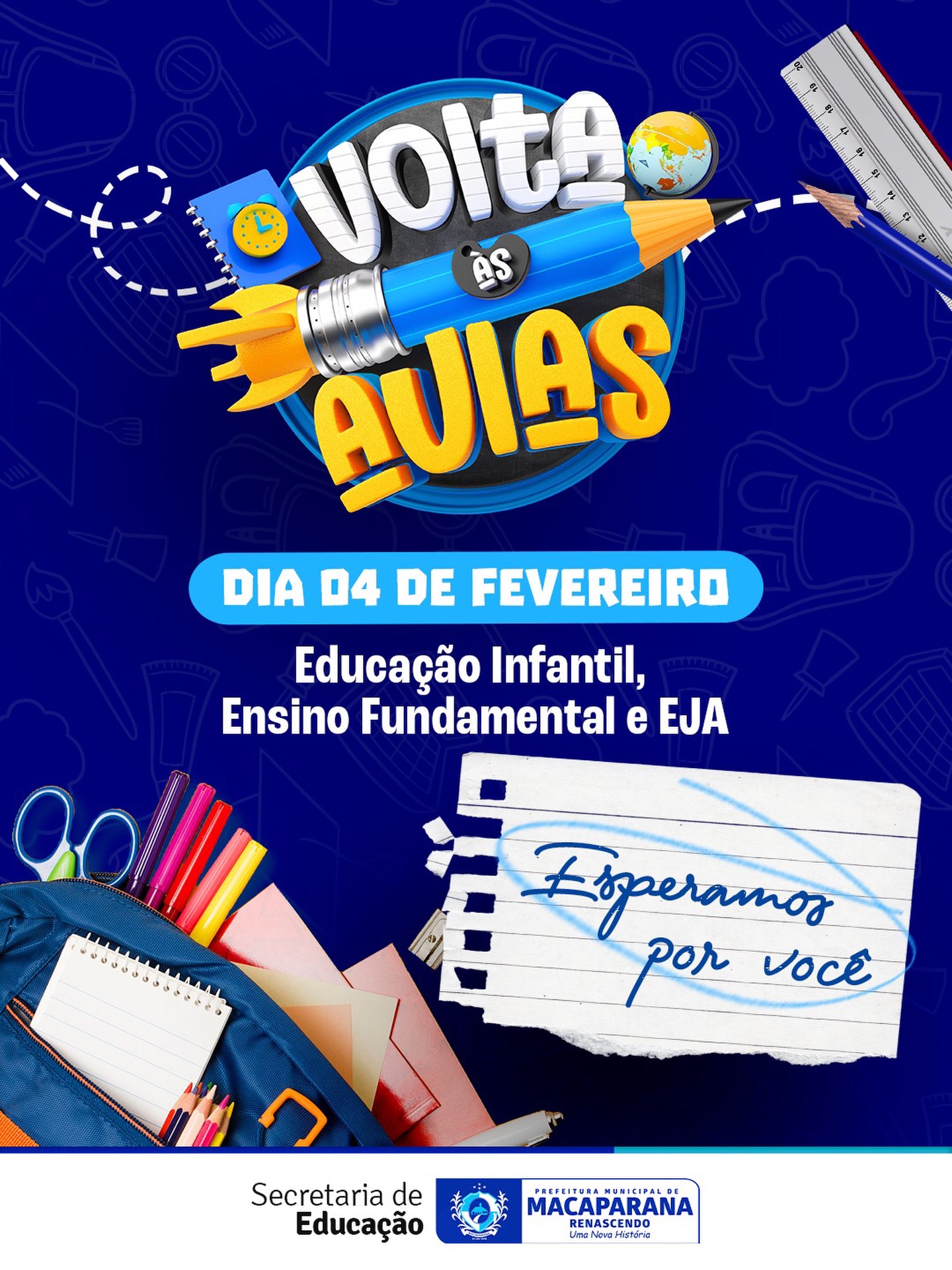 Volta às aulas 2026