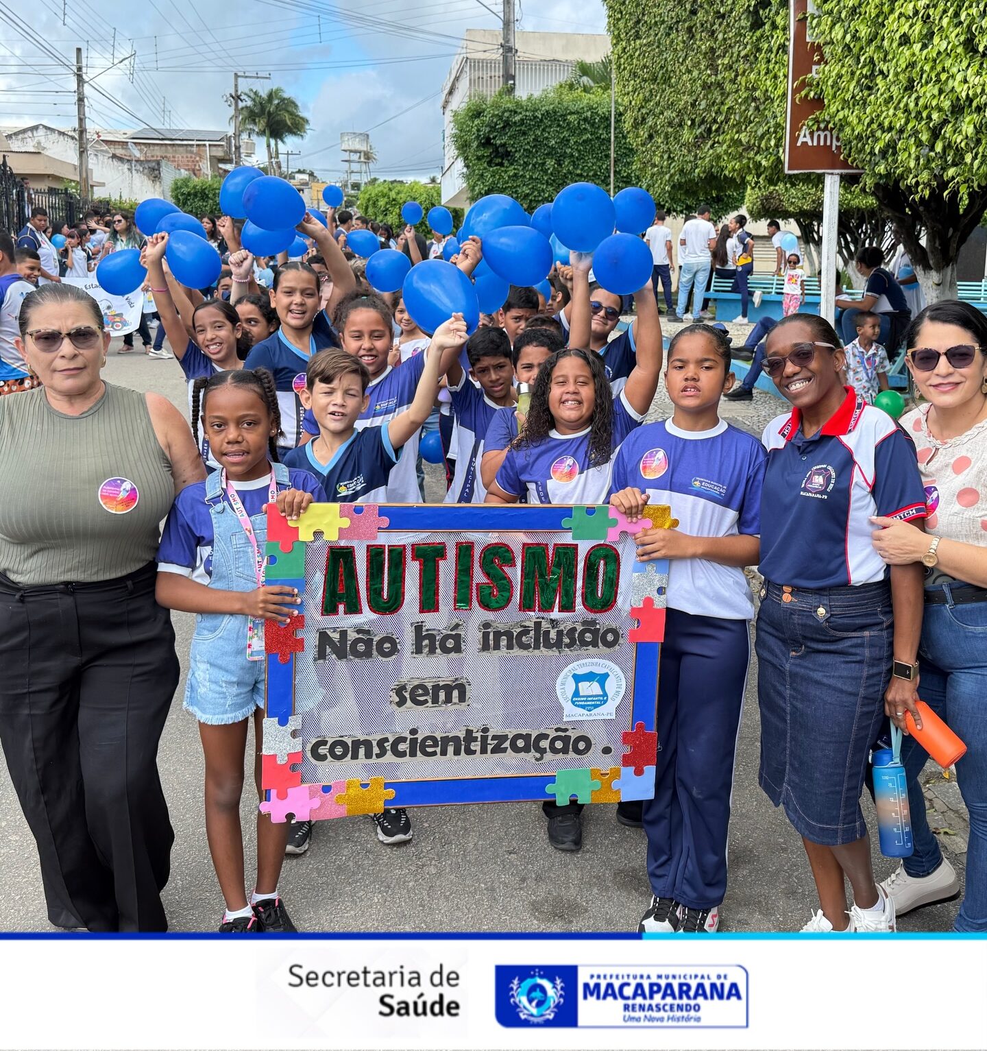 Caminhada reforça conscientização sobre o autismo